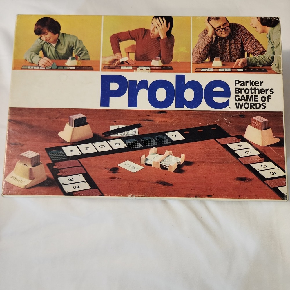 Vtg PROBE No. 201 Game of Words 1974 Board Game Parker Brothers 100% Complete
